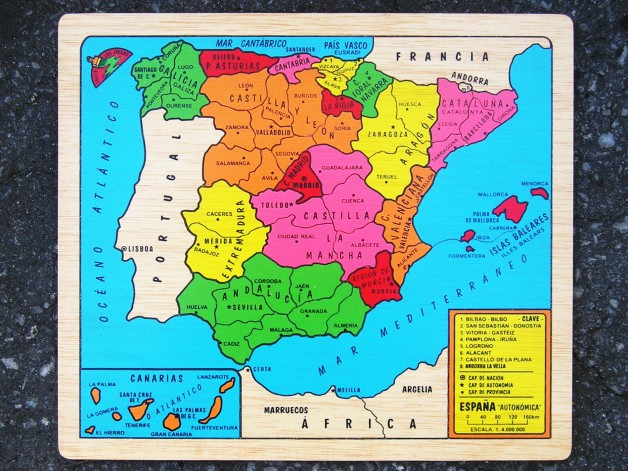 MAPA AUTONÓMICO – ESPAÑA puzzle